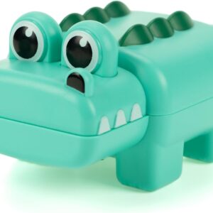 Wind-up Swimming Crocodile Bath Toy, No Battery Mold-Free Anti-Rust Interactive Montessori Toy for Kids