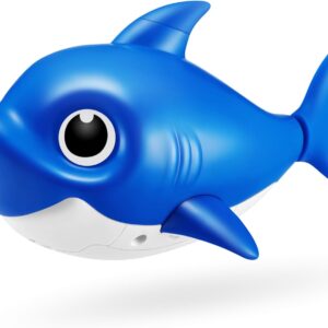 New Silicon Fins Version Singing and Swimming Daddy Shark (Blue) by