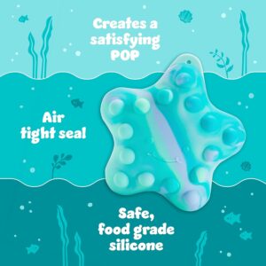 Bath Toy, Mold Free Baby and Toddler Bathtub Toy with Sensory and Fidget Play, Starfish