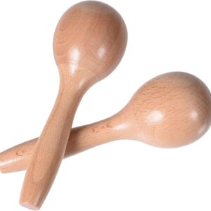 Maracas for Kids Babies, Wooden Maracas Shaker Musical Instrument